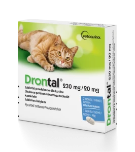 Drontal® 230mg/20mg, tabletki powlekane dla kotów