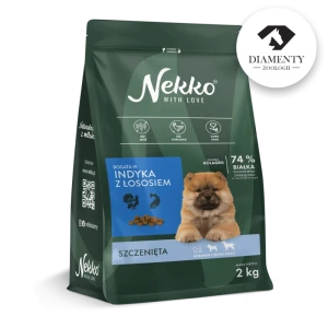 NEKKO karma sucha bezzbożowa szczeniak średnie/duże rasy bogata w indyka z łososiem 2kg