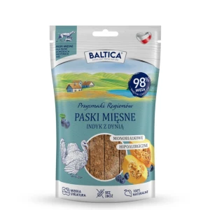 BALTICA PRZYSMAKI REGIONÓW Mięsne paski Indyk z dynią 90g