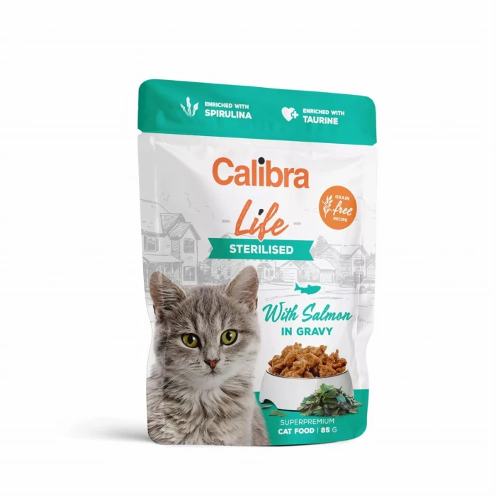 CALIBRA Mokra karma dla kota z łososiem 85 g