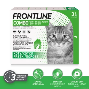 FRONTLINE Combo® dla kotów do zwalczania pcheł i kleszczy