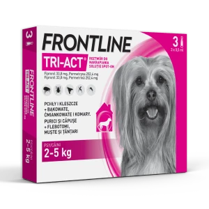 FRONTLINE TRI-ACT® na pchły i kleszcze dla psów 