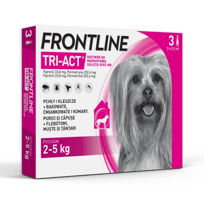 FRONTLINE TRI-ACT® na pchły i kleszcze dla psów