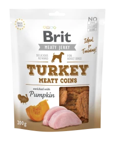promocja Brit Smaczki dla psa Jerky turkey meat coins 200 g