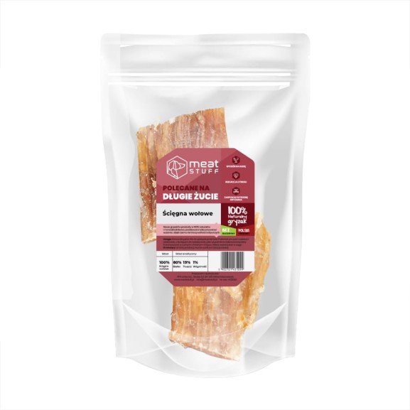 Meat Stuff Ścięgna wołowe - naturalny gryzak dla psa 200 g