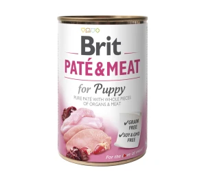 Promocja Brit Pate Puppy Karma wilgotna pełnoporcjowa dla szczeniąt i młodych psów z drobiem 800 g 