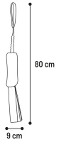 Flamingo Zabawka dla psa Fauxtra Tug rope Bungee_8 wymiary