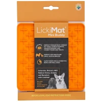 LickiMat Mata do lizania dla psa Mini Buddy pomarańczowa_2