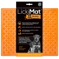 LickiMat Mata do lizania dla psa Buddy XL pomarańczowa