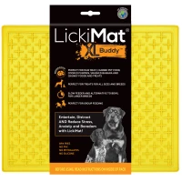 LickiMat Mata do lizania dla psa Buddy XL  żółta
