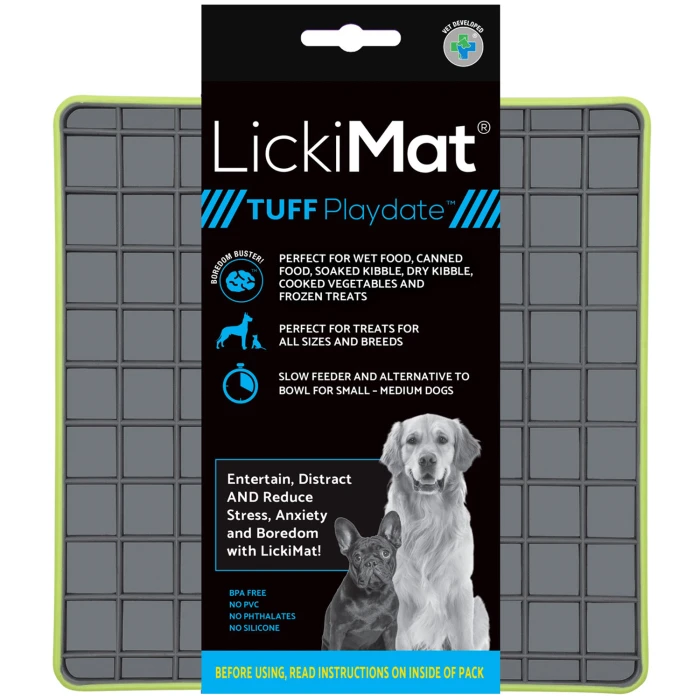 LickiMat Mata do lizania dla psa Tuff Playdate zielona