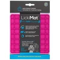 LickiMat Mata do lizania dla psa Mini Tuff Playdate  różowa