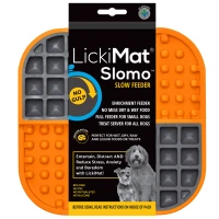 LickiMat Mata do lizania dla psa Slomo  pomarańczowa