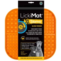 LickiMat Mata do lizania dla psa Slomo XL pomarańczowa