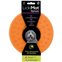 LickiMat Mata do lizania dla psa Splash  pomarańczowa_2