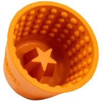 LickiMat Mata do lizania dla psa Yoggie Pot pomarańczowa_3