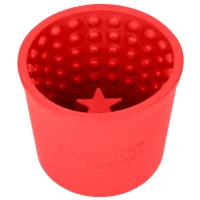 LickiMat Mata do lizania dla psa Yoggie Pot czerwona