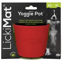 LickiMat Mata do lizania dla psa Yoggie Pot czewona_2