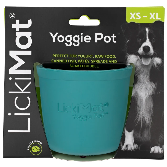 LickiMat Mata do lizania dla psa Yoggie Pot turkusowa