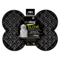 LickiMat Mata do lizania dla psa Slodog czarna