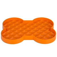 LickiMat Mata do lizania dla psa Slodog pomarańczowa_2