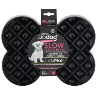 LickiMat Mata do lizania dla psa Small Slodog czarna
