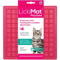 LickiMat Mata do lizania dla kota Playdate Classic różowa