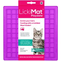 LickiMat Mata do lizania dla kota Playdate Classic fioletowa