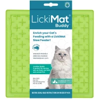 LickiMat Mata do lizania dla kota Buddy Classic zielona_2