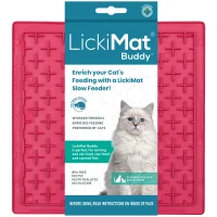 LickiMat Mata do lizania dla kota Buddy Classic różowa_2