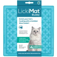 LickiMat Mata do lizania dla kota Buddy Classic turkusowa_2