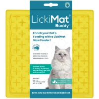 LickiMat Mata do lizania dla kota Buddy Classic żółta_2