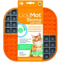 LickiMat Mata do lizania dla kota Slomo  pomarańczowa_2