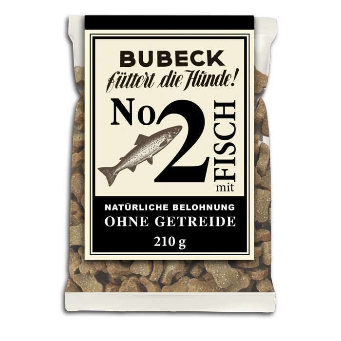 Bubeck Ciastka drobne dla psa z rybą No° 02  210 g