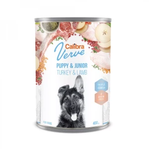 Promocja Calibra Verve Karma mokra dla psa Puppy & Junior indyk jagnięcina 400g
