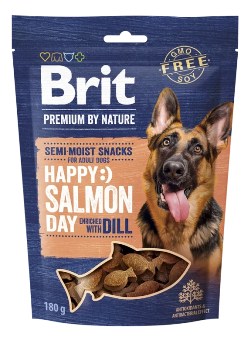 Brit Smaczki dla psa łosoś z koperkiem 180 g