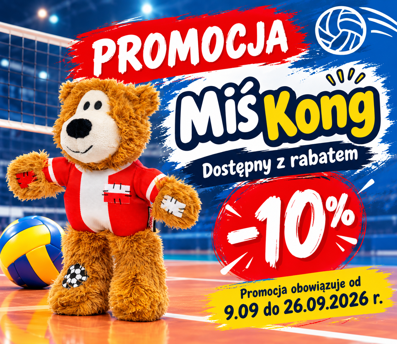 Miś KONG promocja