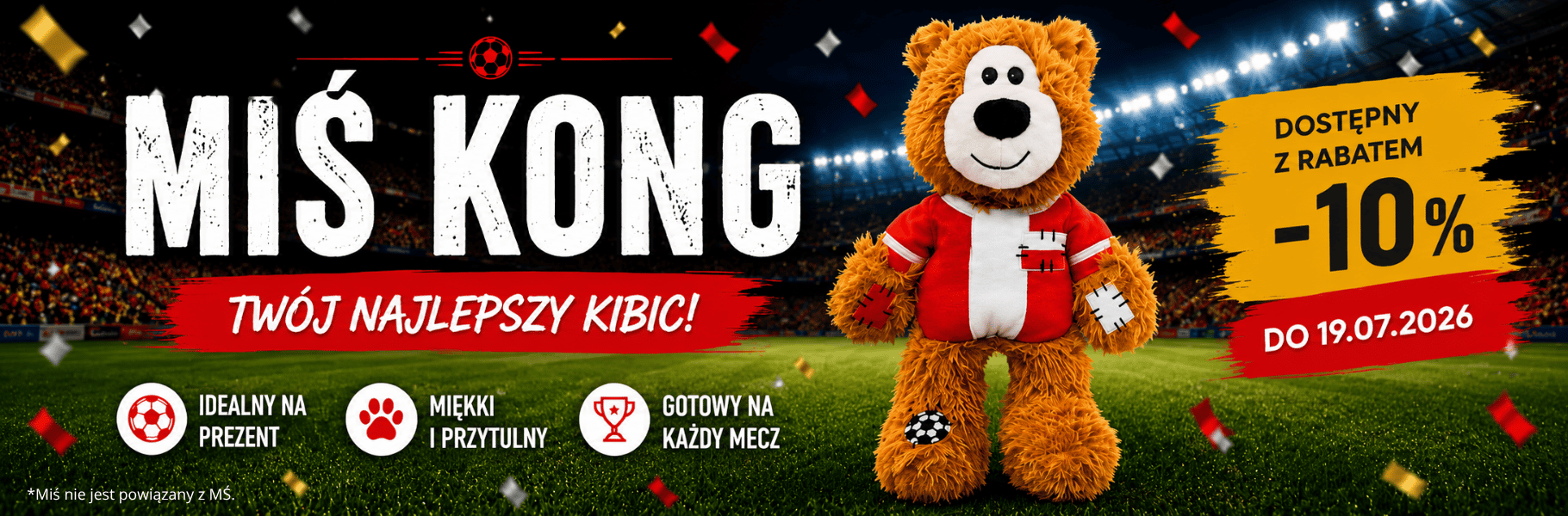 Miś KONG promocja