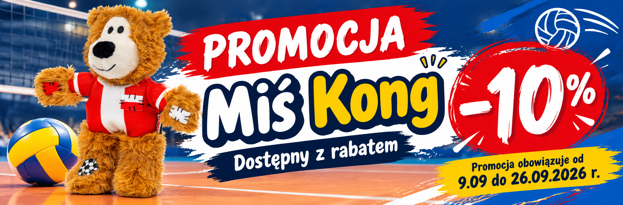 Miś KONG promocja